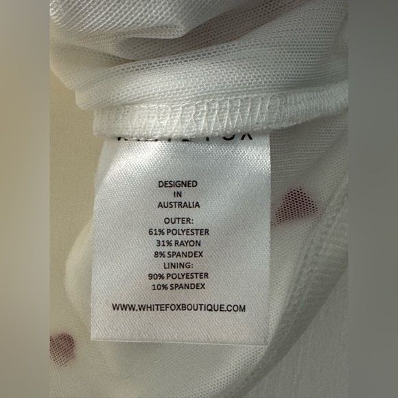 White Fox Do It For Me Ribbed Tank Top in
White with Red Hearts - Picture 10 of 11